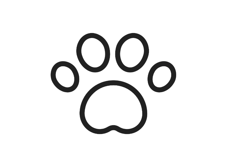 ikona łapki psa